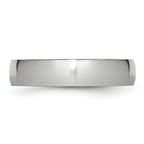 Brushed Half-Round Cobalt Wedding Band 5mm