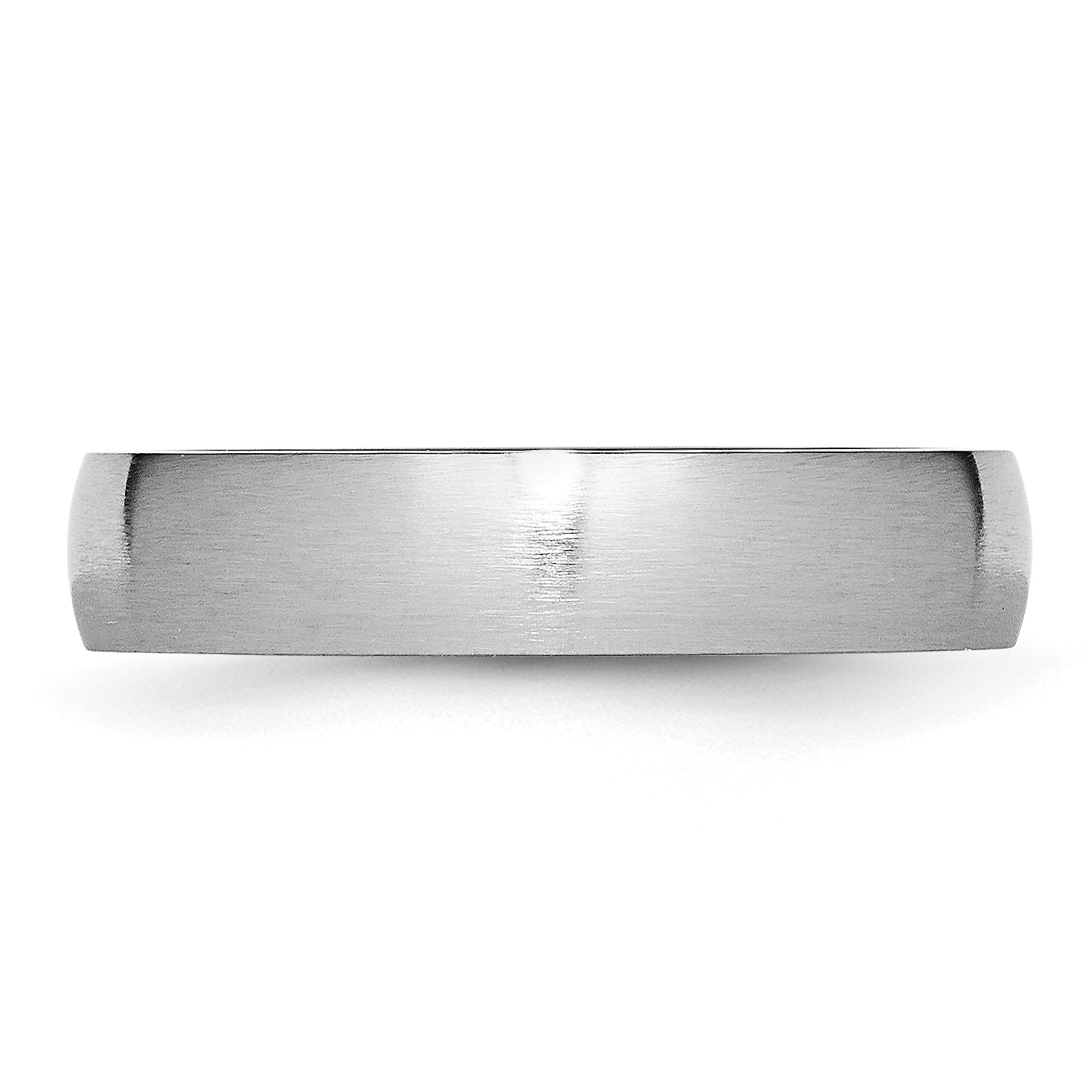 Brushed Half-Round Cobalt Wedding Band 5mm
