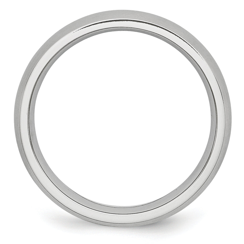 Chisel Cobalt Satin 6mm Half Round Band - Sophia Jewelers