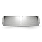 Brushed Half-Round Cobalt Wedding Band 6mm