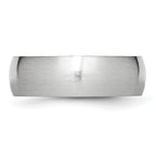 Brushed Half-Round Cobalt Wedding Band 7mm