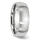 Brushed Half-Round Cobalt Wedding Band 7mm