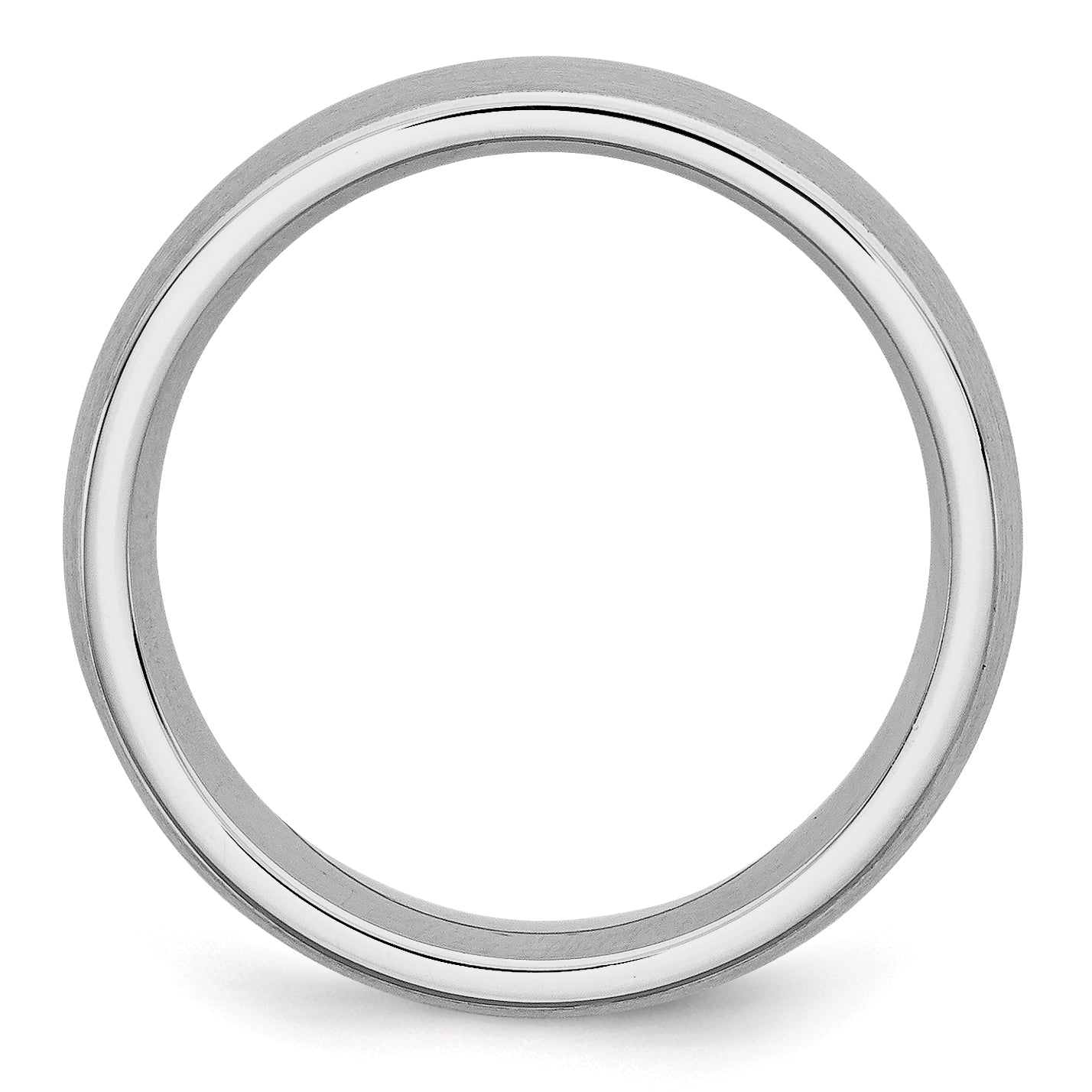 Brushed Half-Round Cobalt Wedding Band 8mm Secondary image