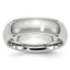 Brushed and Polished Ridged Cobalt Wedding Band 7mm sizes 7 through 13 in full and half