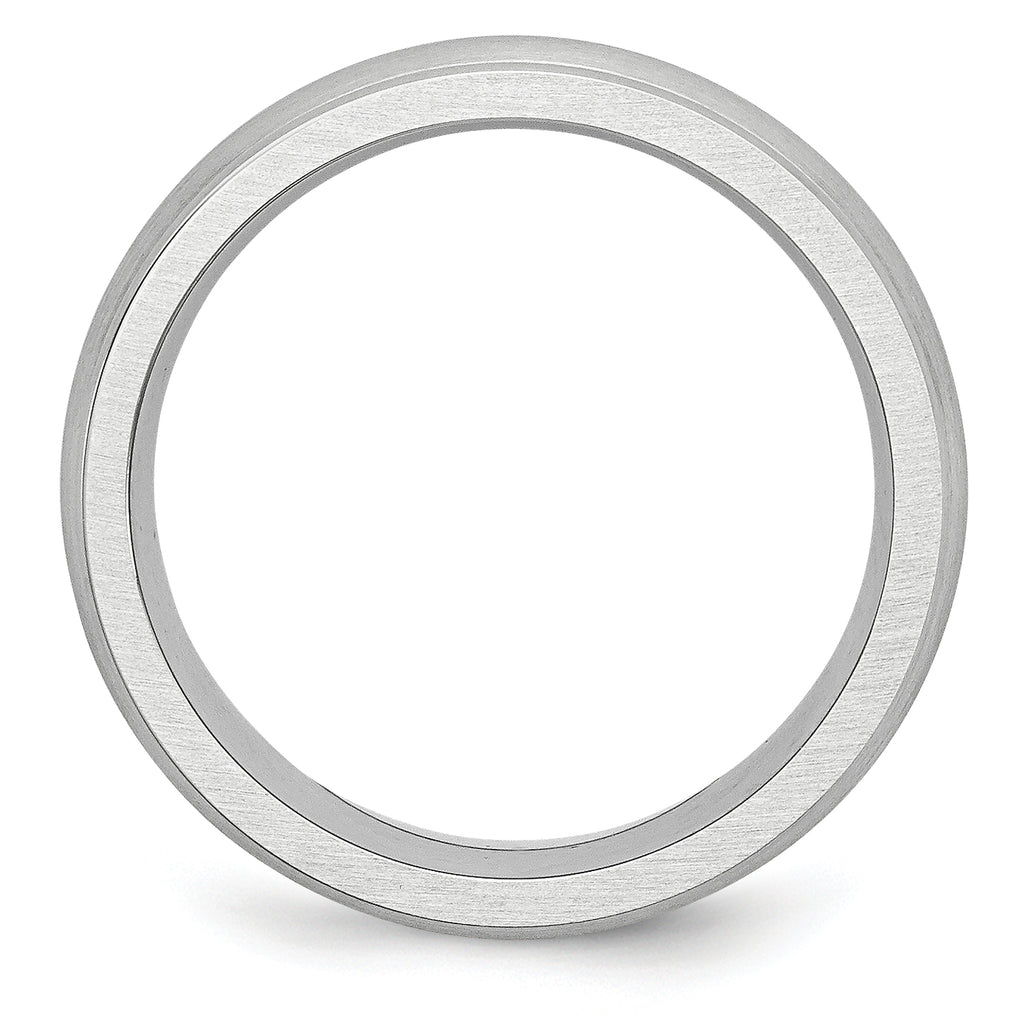 Brushed Cobalt Wedding Band 7mm sizes 7 through 13 in full and half