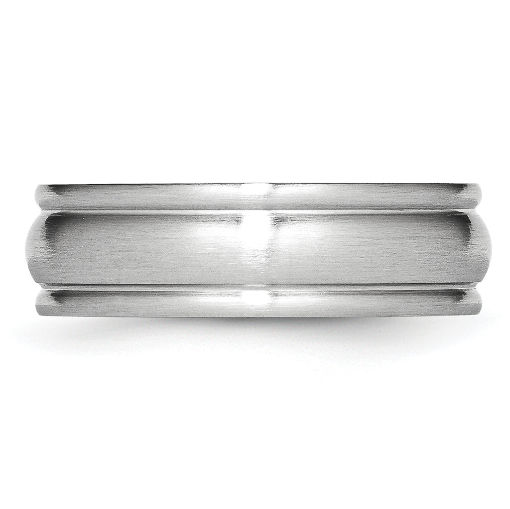 Brushed Cobalt Wedding Band 7mm sizes 7 through 13 in full and half