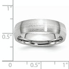 Cobalt Sterling Silver Inlay Satin 6mm Band