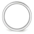 Brushed Sterling Silver Inlay Cobalt Wedding Band 6mm sizes 7.5 through 13 in full and half