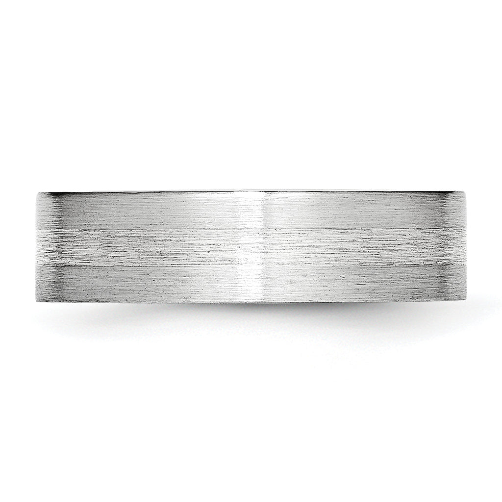 Brushed Sterling Silver Inlay Cobalt Wedding Band 6mm sizes 7.5 through 13 in full and half