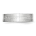 Brushed Sterling Silver Inlay Cobalt Wedding Band 6mm sizes 7.5 through 13 in full and half