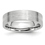 Brushed Sterling Silver Inlay Cobalt Wedding Band 6mm sizes 7.5 through 13 in full and half