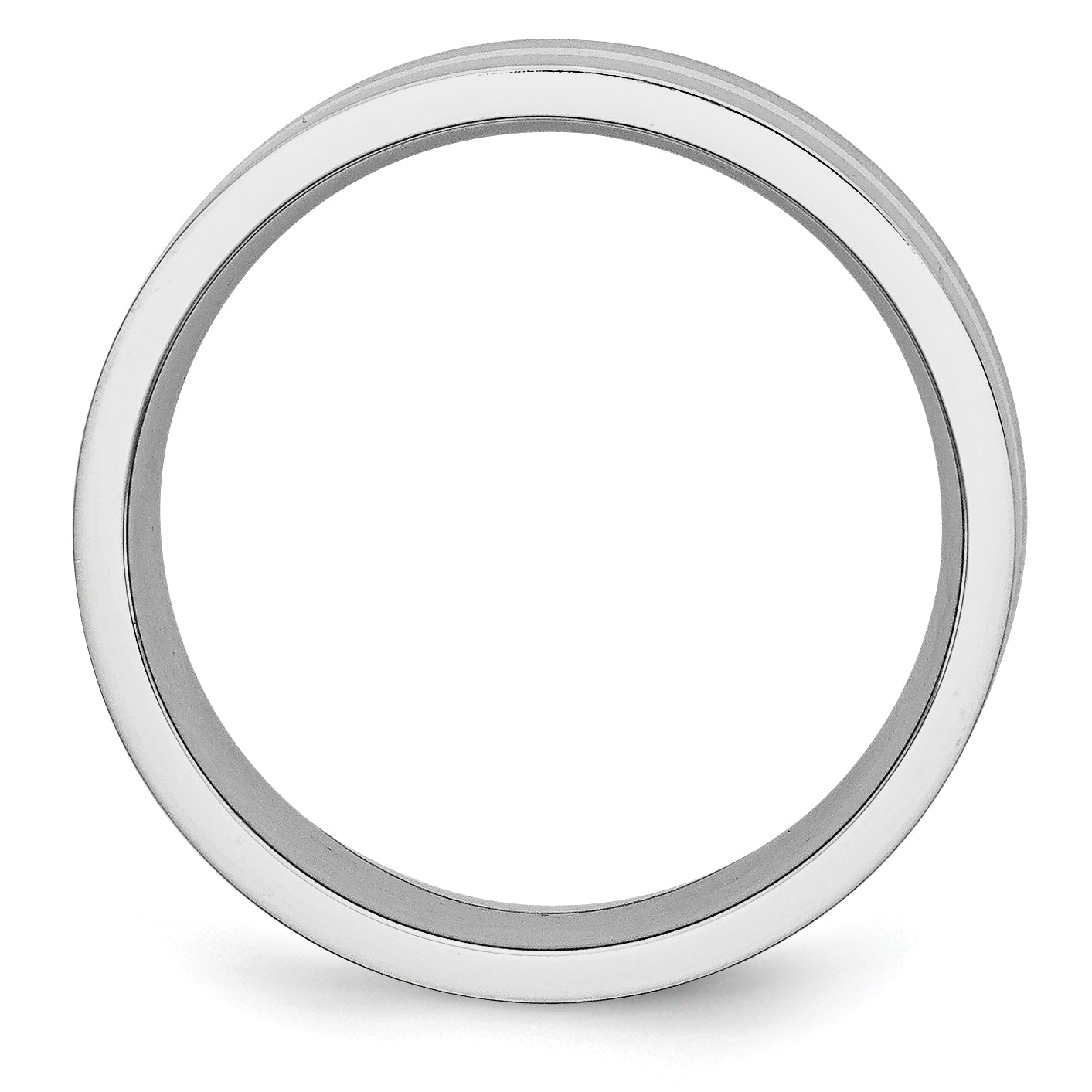 Brushed Sterling Silver Inlay Cobalt Wedding Band 8mm sizes 7 through 13 in full and half
