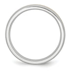 Chisel Cobalt 14k Gold Inlay Satin 6mm Band - Sophia Jewelers