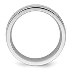 Hammered Cobalt Wedding Band 7mm