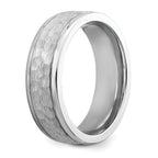 Hammered Cobalt Wedding Band 7mm