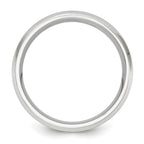 Gold-Tone Brushed and Polished Beveled Edge Cobalt Wedding Band 8mm