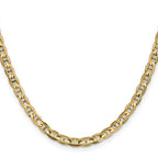 14K 26 inch 4.5mm Concave Anchor with Lobster Clasp Chain