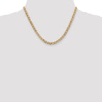 14K 18 inch 4.5mm Concave Anchor with Lobster Clasp Chain