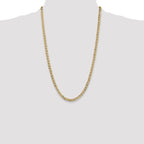 14K 26 inch 4.5mm Concave Anchor with Lobster Clasp Chain