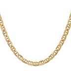 14K 26 inch 6.25mm Concave Anchor with Lobster Clasp Chain