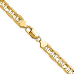 8.0mm 14K Yellow Gold Concave Anchor Chain - Sophia Jewelers