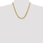 8.0mm 14K Yellow Gold Concave Anchor Chain - Sophia Jewelers