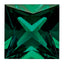 6mm Princess Lab Created Emerald - Sophia Jewelers