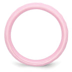 Chisel Ceramic Pink Faceted 6mm Polished Band