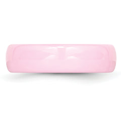 Chisel Ceramic Pink 6mm Polished Band