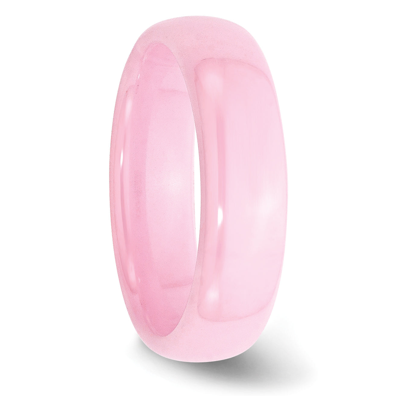 Chisel Ceramic Pink 6mm Polished Band