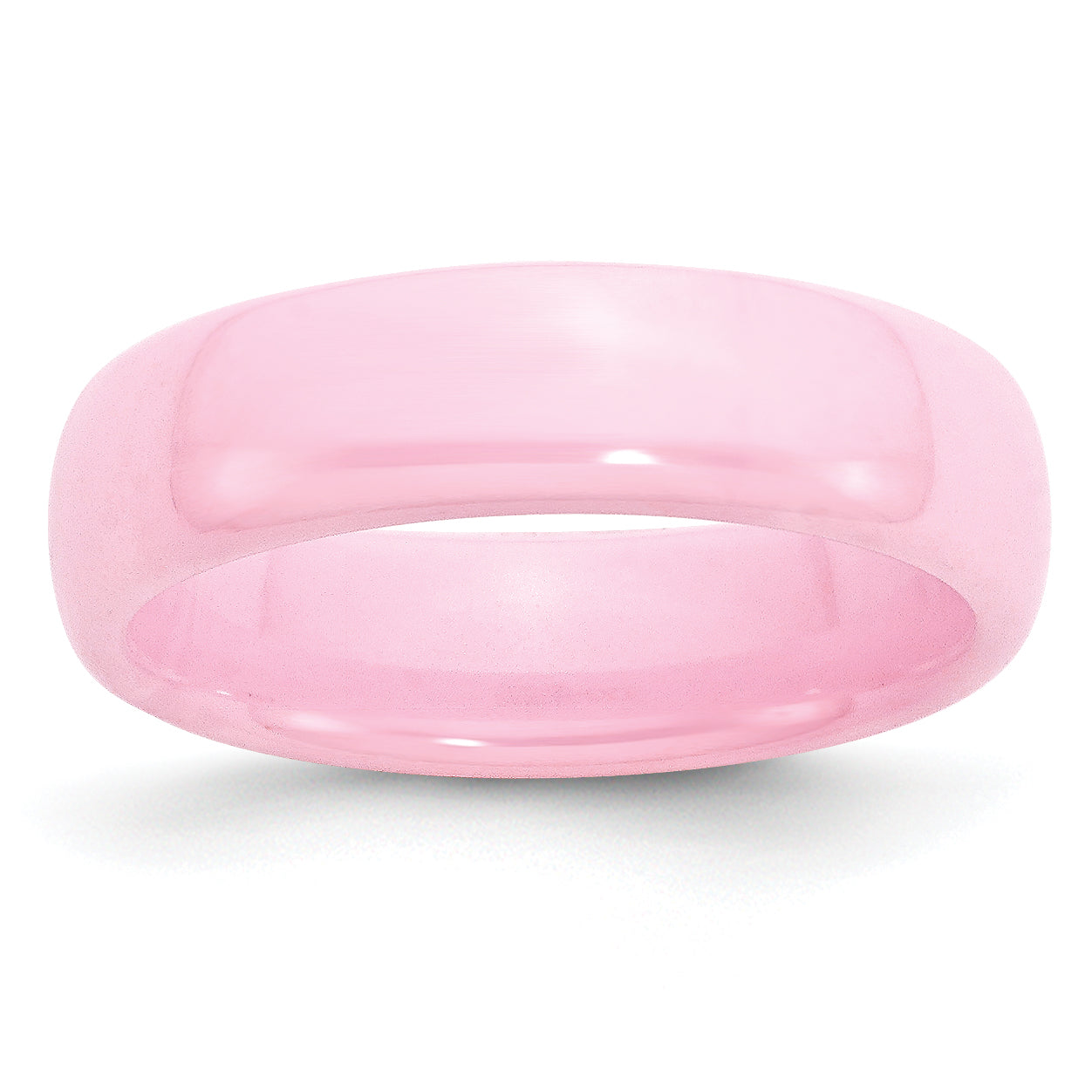 Chisel Ceramic Pink 6mm Polished Band Main image