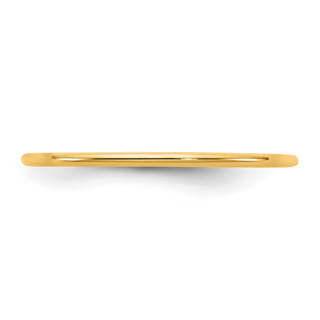 10 Karat Yellow Gold 1mm Standard Comfort Fit Band - View 3