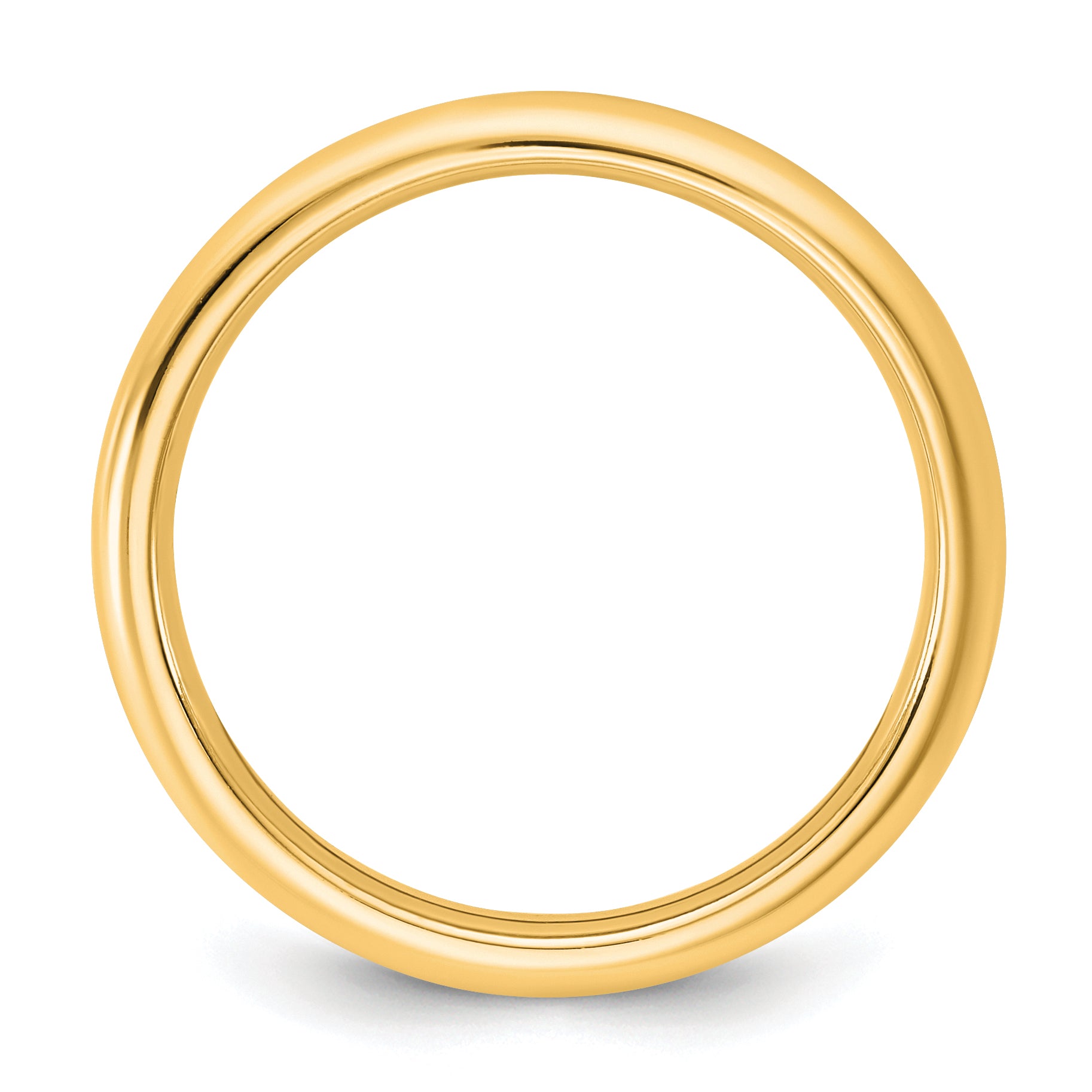 14KY 2.5mm Standard Comfort Fit Band Size 14