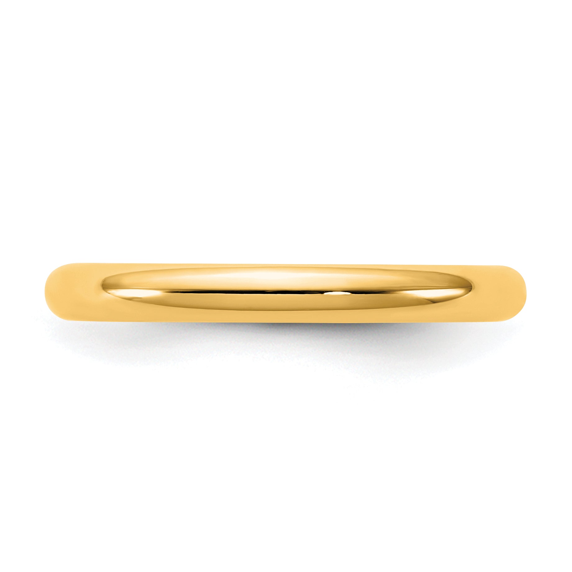 14KY 2.5mm Standard Comfort Fit Band Size 14