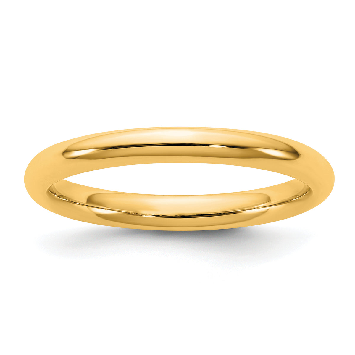 14KY 2.5mm Standard Comfort Fit Band Size 14