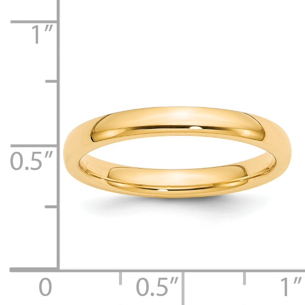 3.0mm 14K Yellow Gold Standard Comfort Fit Wedding Band - Sophia Jewelers
