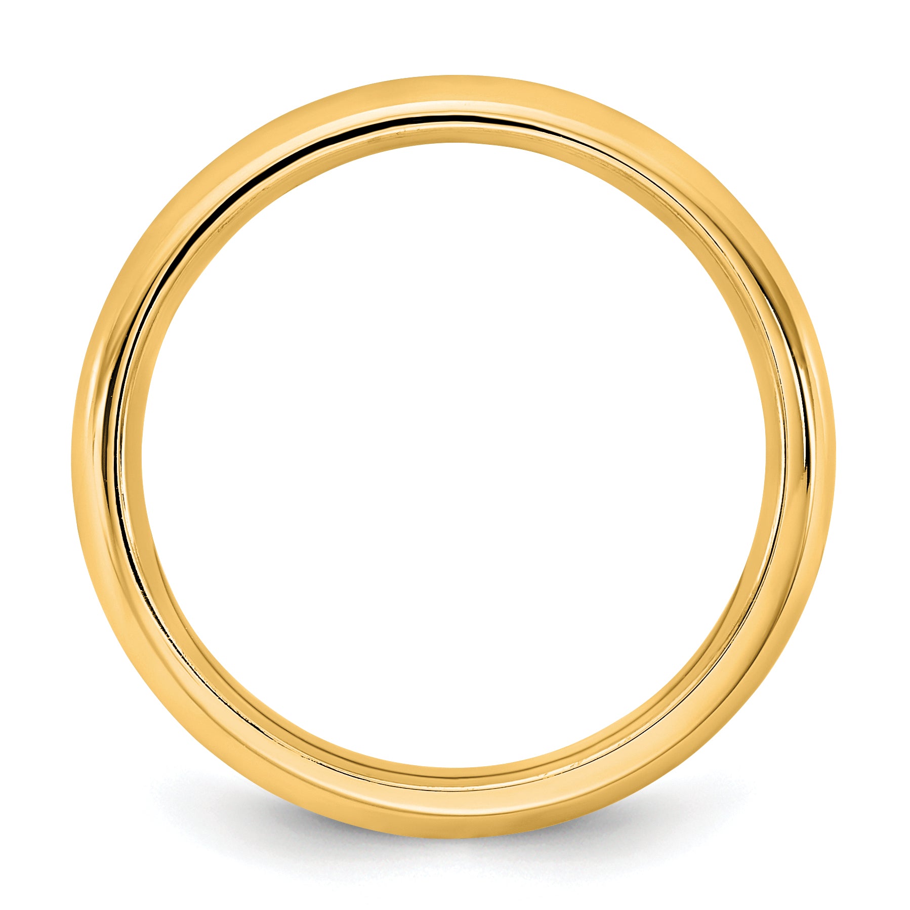 14KY 3.5mm Standard Comfort Fit Band Size 14