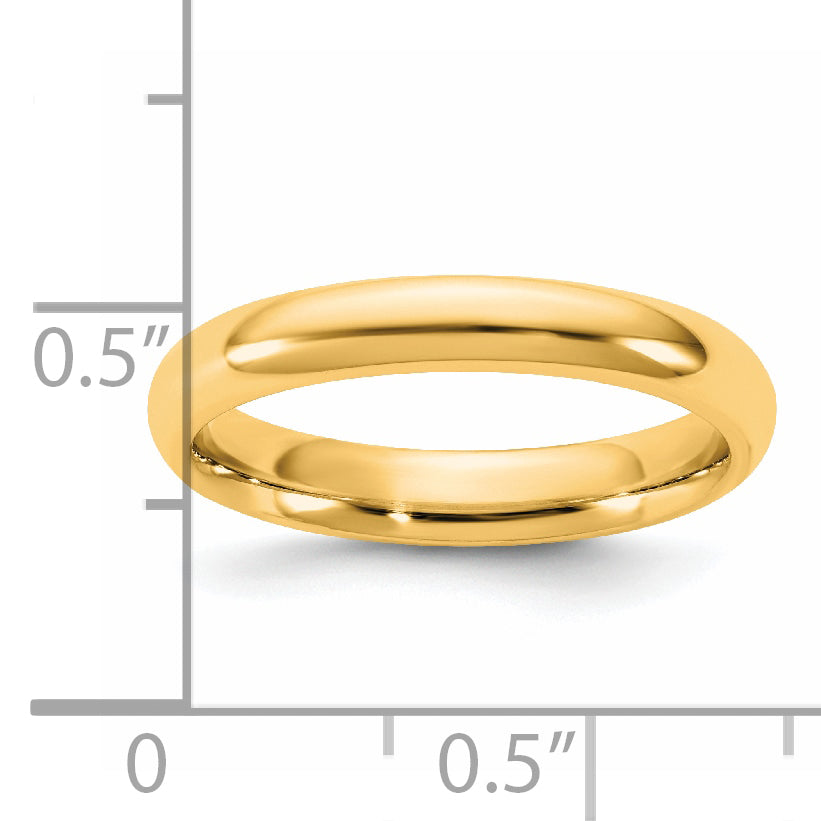 3.5mm 14K Yellow Gold Standard Comfort Fit Wedding Band Secondary image