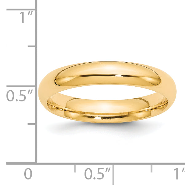 4.0mm 14K Yellow Gold Standard Comfort Fit Wedding Band - Sophia Jewelers