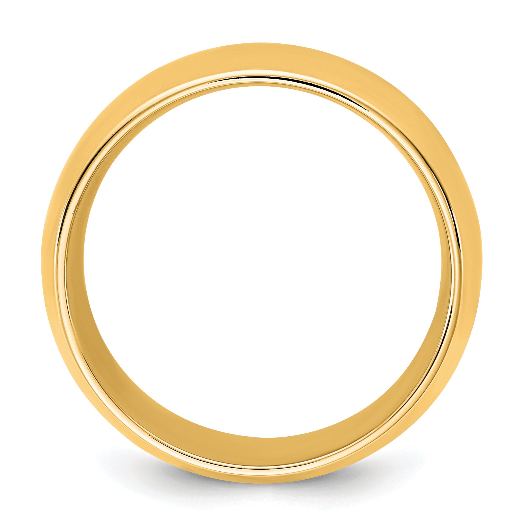 14KY 4.5mm Standard Comfort Fit Band Size 14