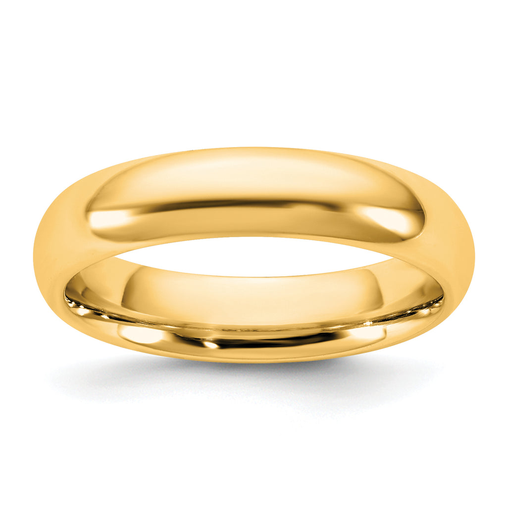 4.5mm 10K Yellow Gold Comfort Fit Wedding Band - Sophia Jewelers