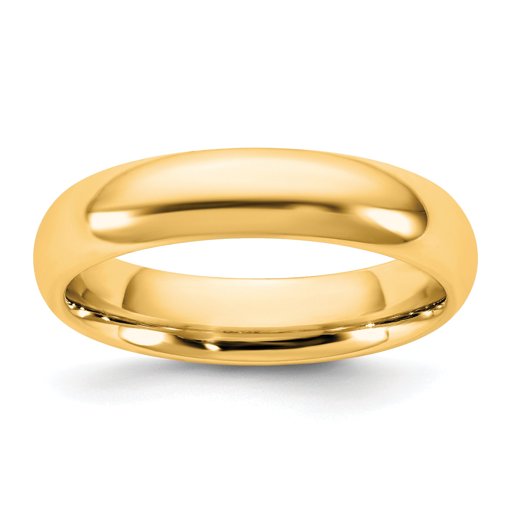 4.5mm 10K Yellow Gold Comfort Fit Wedding Band - Sophia Jewelers