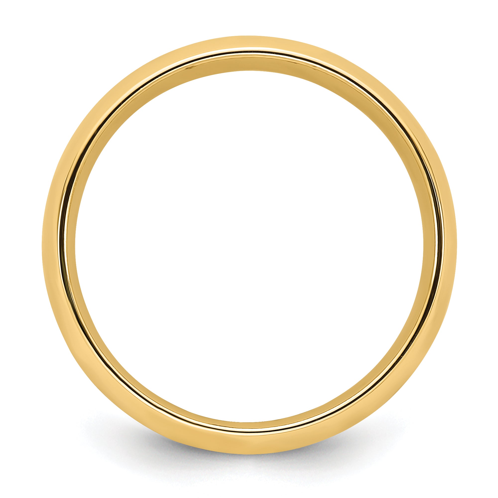 10k Yellow Gold 5mm Standard Weight Comfort Fit Wedding Band Size 14