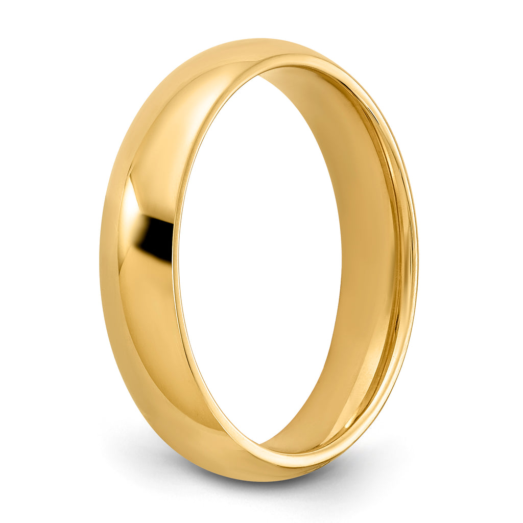5.0mm 14K Yellow Gold Standard Comfort Fit Wedding Band - Sophia Jewelers