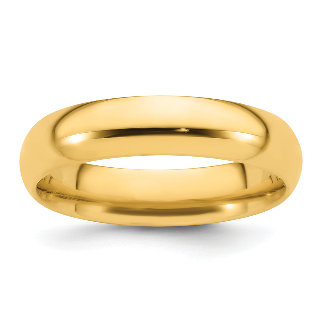 5.0mm 14K Yellow Gold Standard Comfort Fit Wedding Band - Sophia Jewelers
