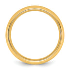 14K Yellow Gold Domed Comfort-Fit Wedding Band 5.5mm