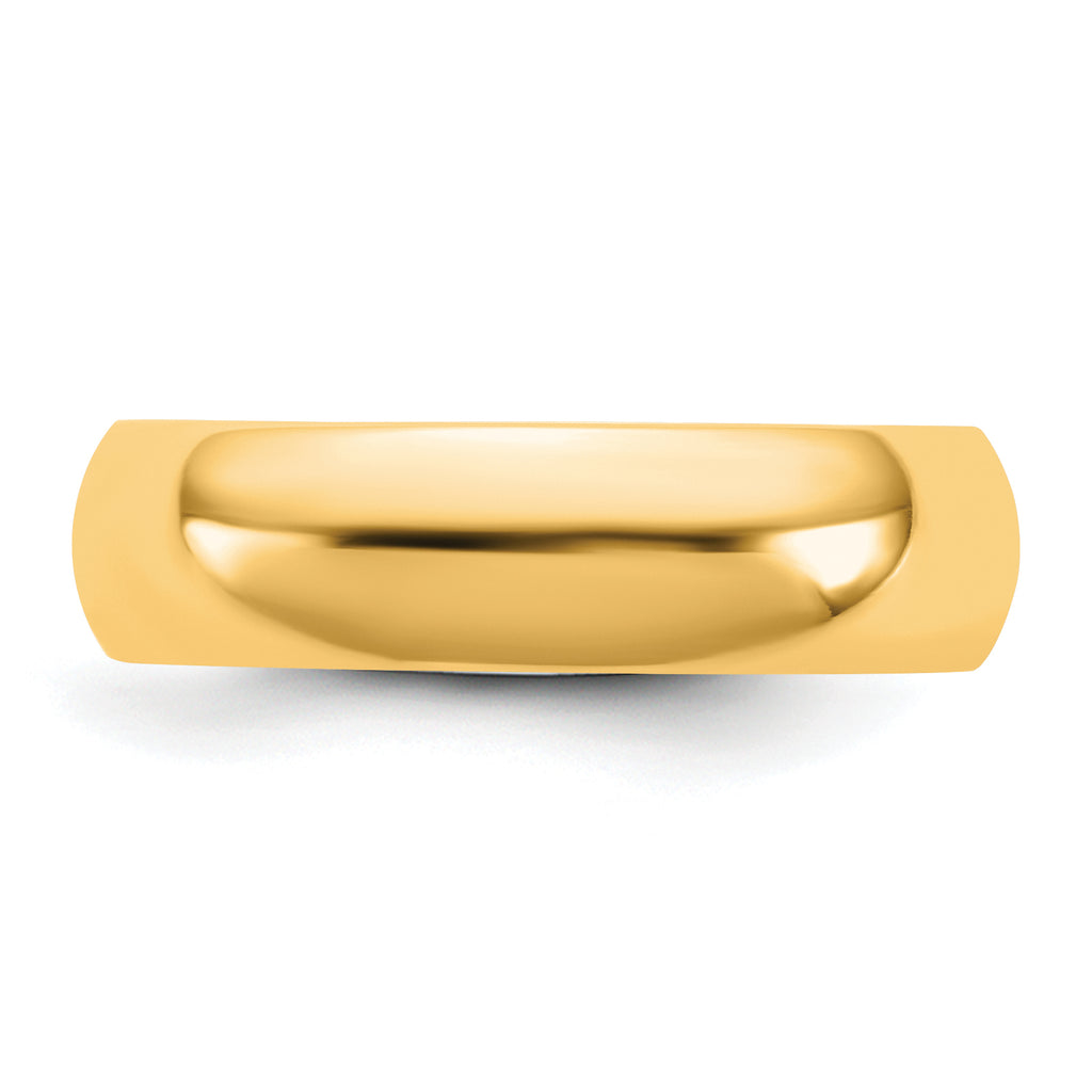 5.5mm 14K Yellow Gold Standard Comfort Fit Wedding Band - Sophia Jewelers