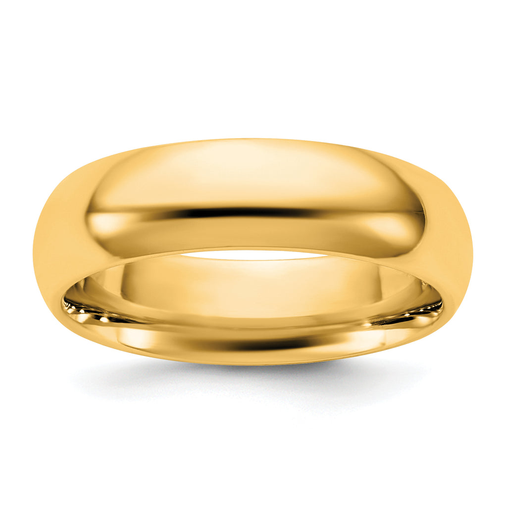 5.5mm 10K Yellow Gold Comfort Fit Wedding Band - Sophia Jewelers