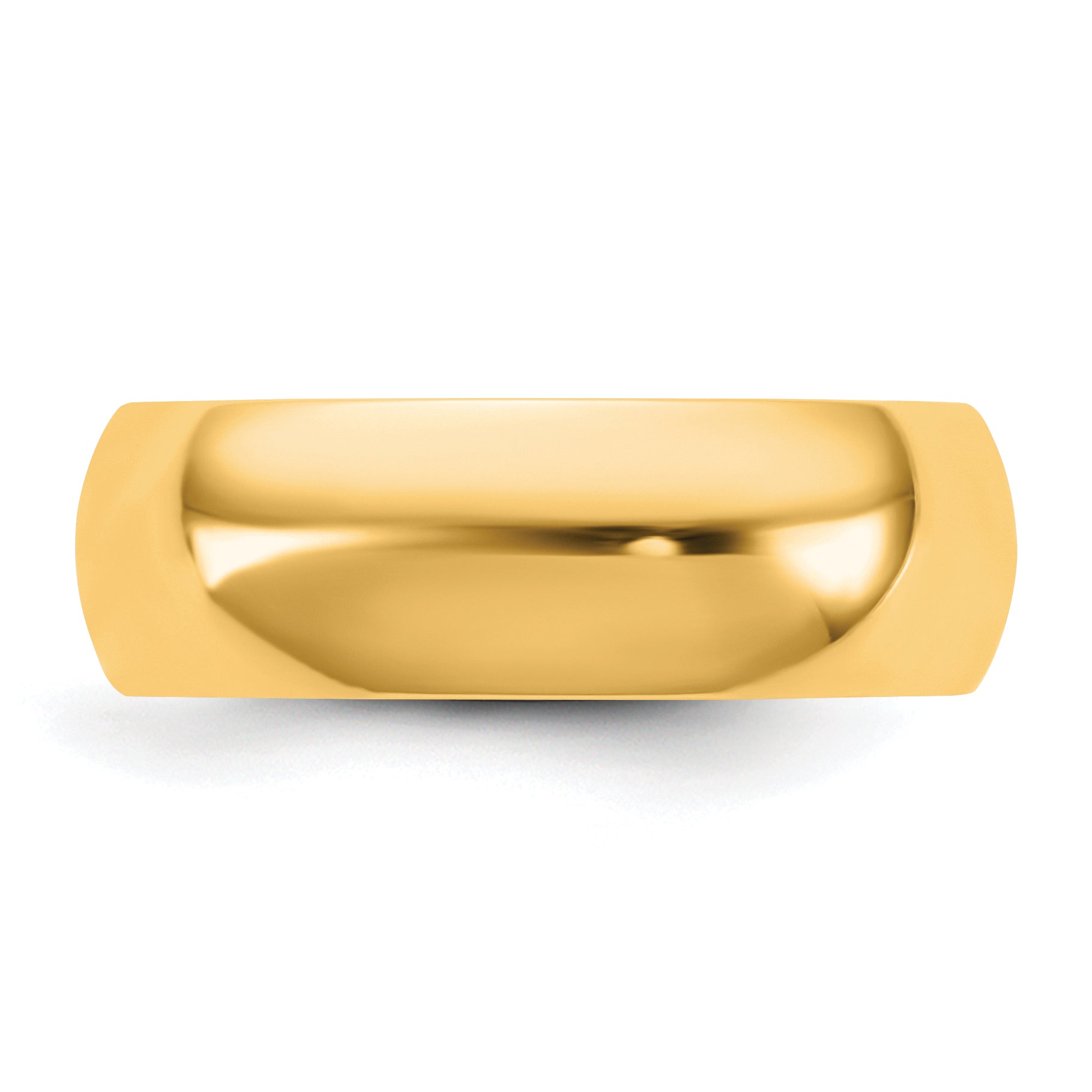 6.5mm 10K Yellow Gold Comfort Fit Wedding Band - Sophia Jewelers Main image