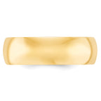 7.0mm 14K Yellow Gold Standard Comfort Fit Wedding Band - Sophia Jewelers